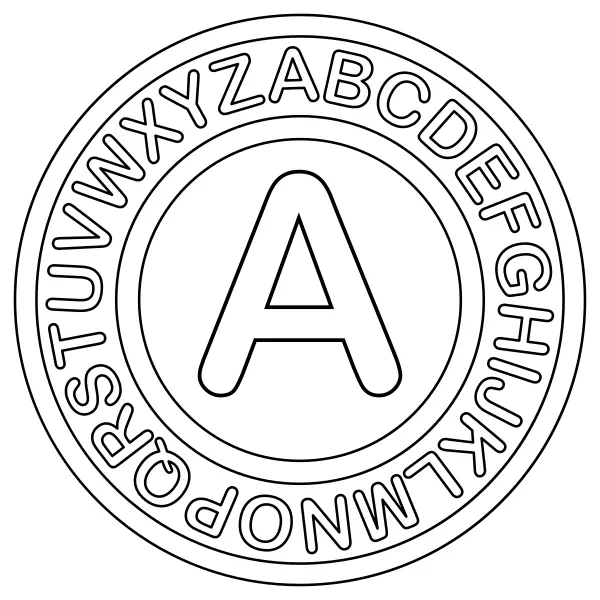 A betű | Online kifestők gyerekeknek