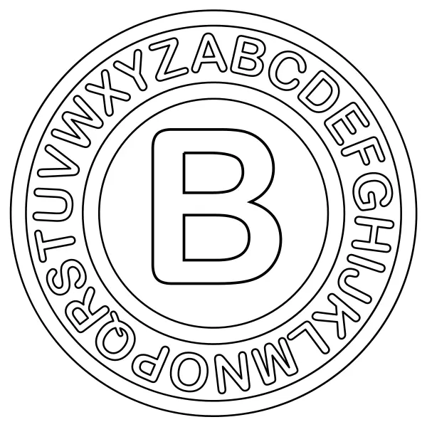 B betű | Online kifestők gyerekeknek
