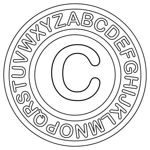 C betű | Online kifestők gyerekeknek