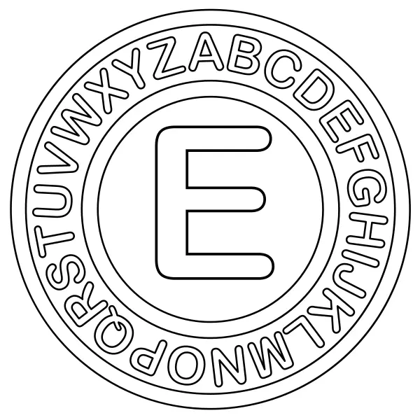 E betű | Online kifestők gyerekeknek
