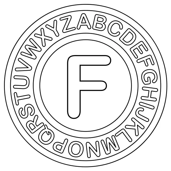 F betű | Online kifestők gyerekeknek