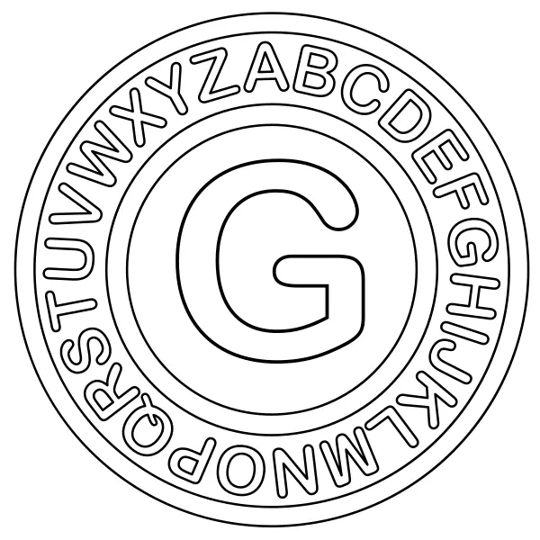 G betű | Online kifestők gyerekeknek