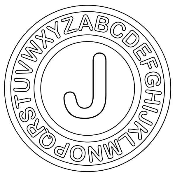 J betű | Online kifestők gyerekeknek