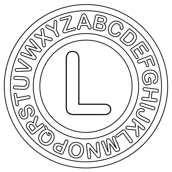 L betű | Online kifestők gyerekeknek