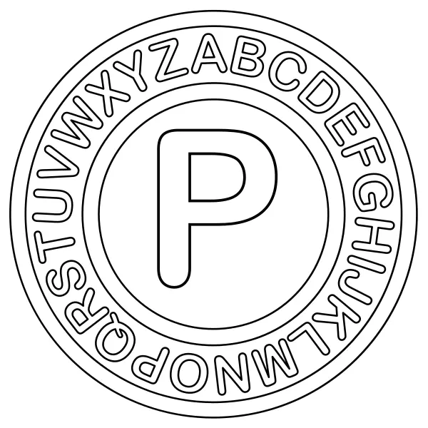 P betű | Online kifestők gyerekeknek