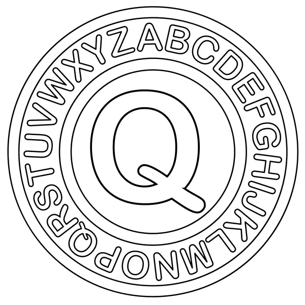 Q betű | Online kifestők gyerekeknek