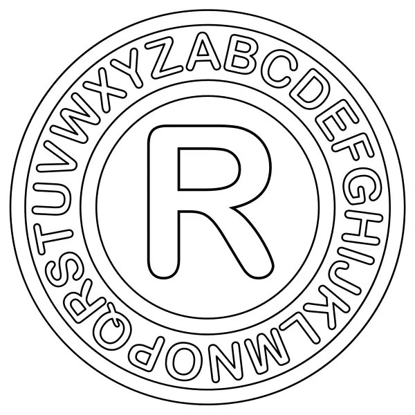 R betű | Online kifestők gyerekeknek