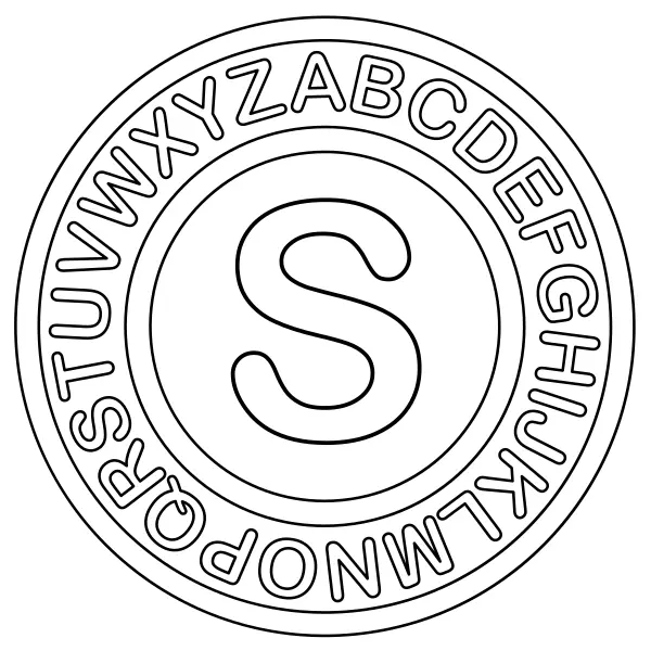 S betű | Online kifestők gyerekeknek