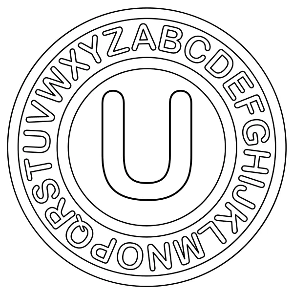 U betű | Online kifestők gyerekeknek