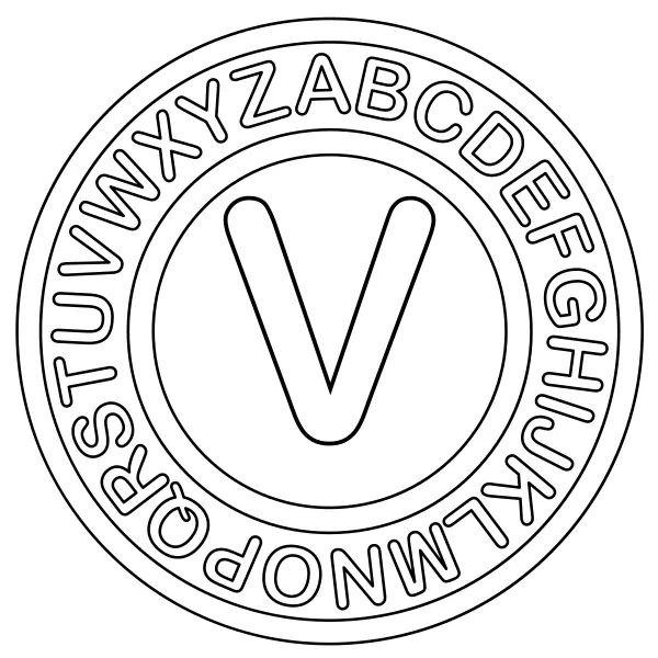 V betű | Online kifestők gyerekeknek