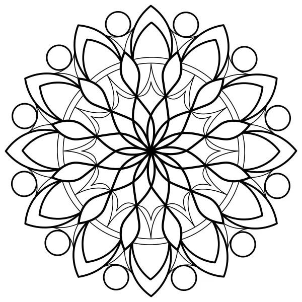5. mandala | Online kifestők gyerekeknek