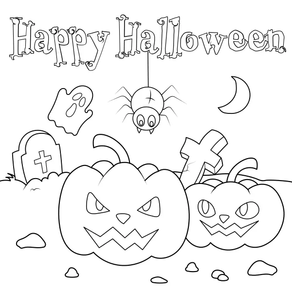 Boldog Halloweent! | Online kifestők gyerekeknek