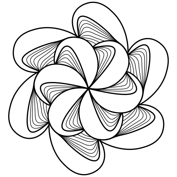 Absztrakt mandala | Online kifestők gyerekeknek