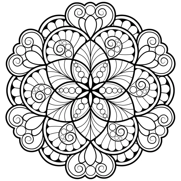 8. mandala | Online kifestők gyerekeknek