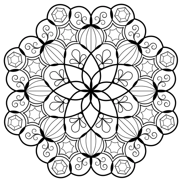 10. mandala | Online kifestők gyerekeknek