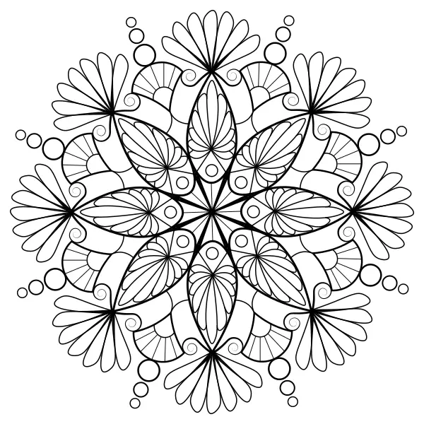 Madármandala | Online kifestők gyerekeknek