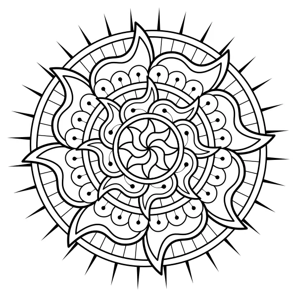 Napmandala | Online kifestők gyerekeknek