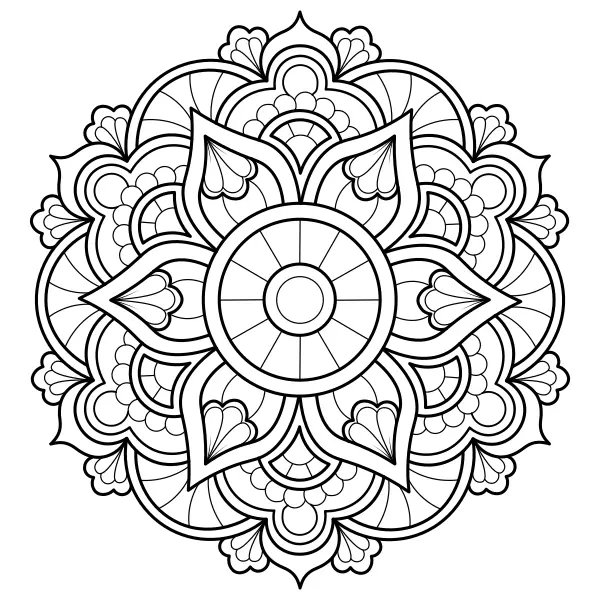 11. mandala | Online kifestők gyerekeknek