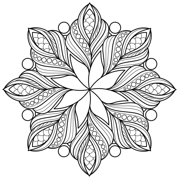 Forgó mandala | Online kifestők gyerekeknek