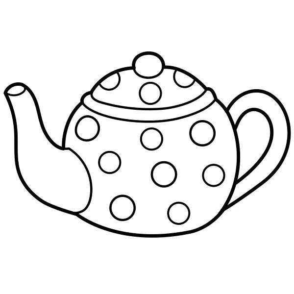 Teáskanna | Online kifestők gyerekeknek
