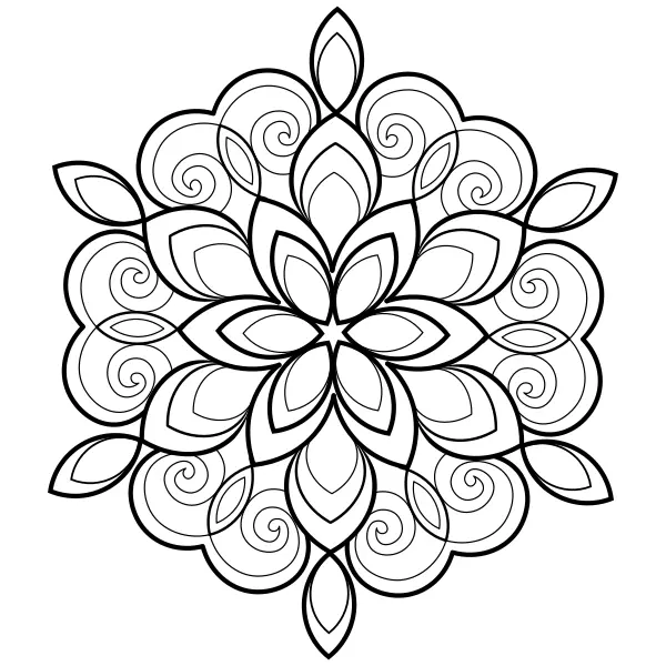 17. mandala | Online kifestők gyerekeknek