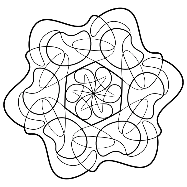 Formátlan mandala | Online kifestők gyerekeknek