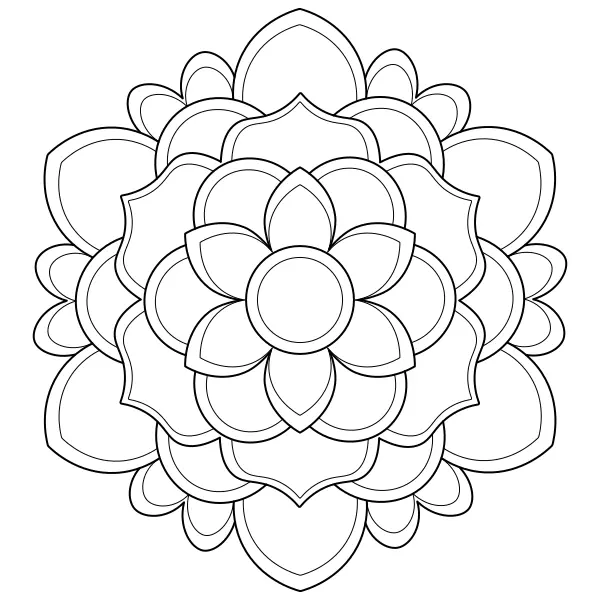 Mandala 62 | Online kifestők gyerekeknek