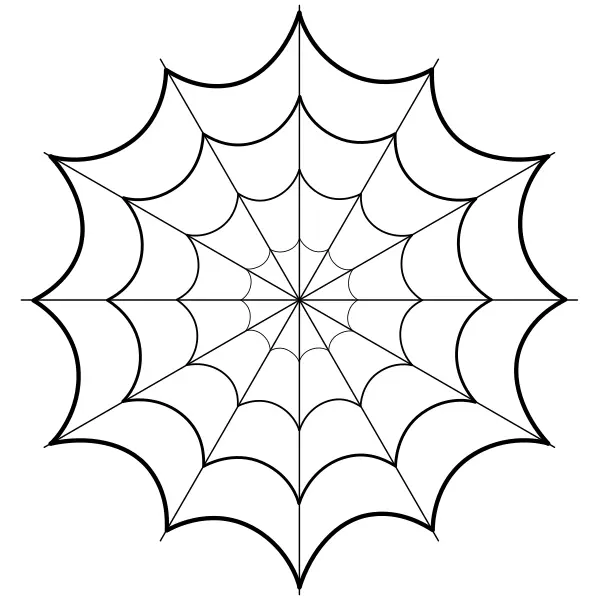 Mandala – pókháló | Online kifestők gyerekeknek
