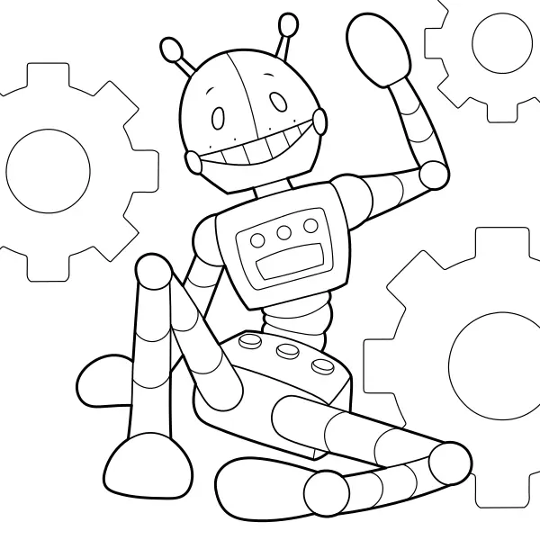 Intéző robot | Online kifestők gyerekeknek