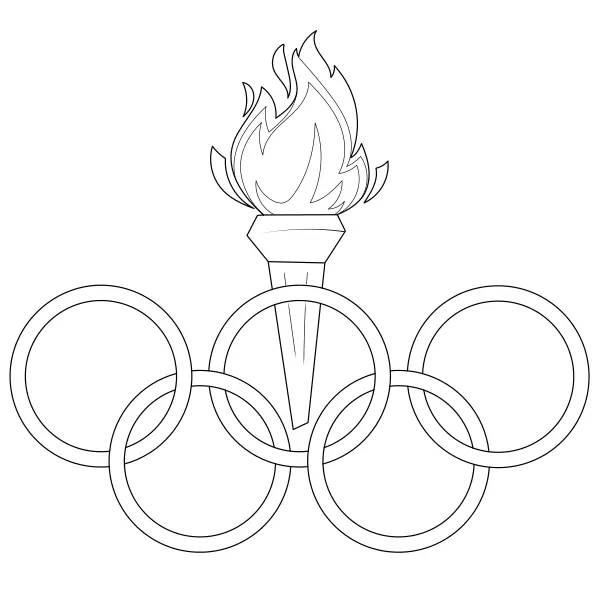 Az olimpiai körök | Online kifestők gyerekeknek