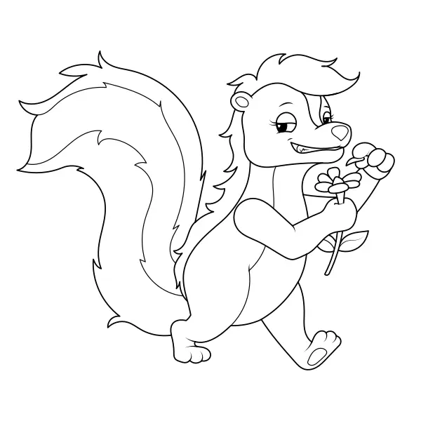 Skunk | Online kifestők gyerekeknek