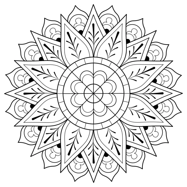 Mandala 25 | Online kifestők gyerekeknek