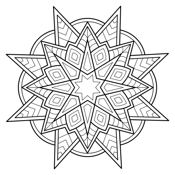 Mandala 31 | Online kifestők gyerekeknek