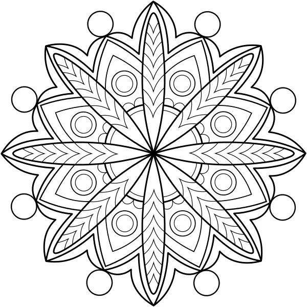 Mandala 34 | Online kifestők gyerekeknek