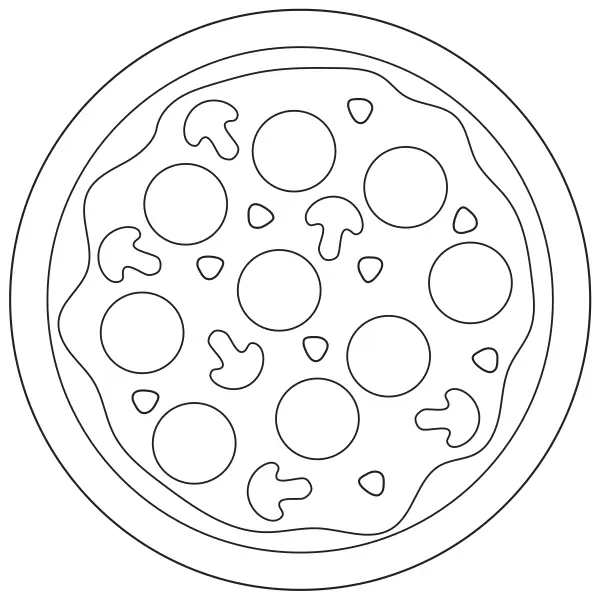Pizza | Online kifestők gyerekeknek