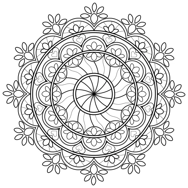 Mandala 35 | Online kifestők gyerekeknek