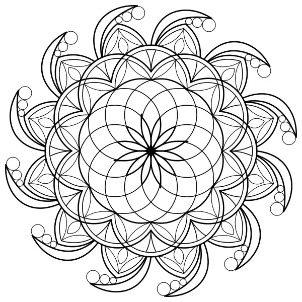 Mandala 36 | Online kifestők gyerekeknek