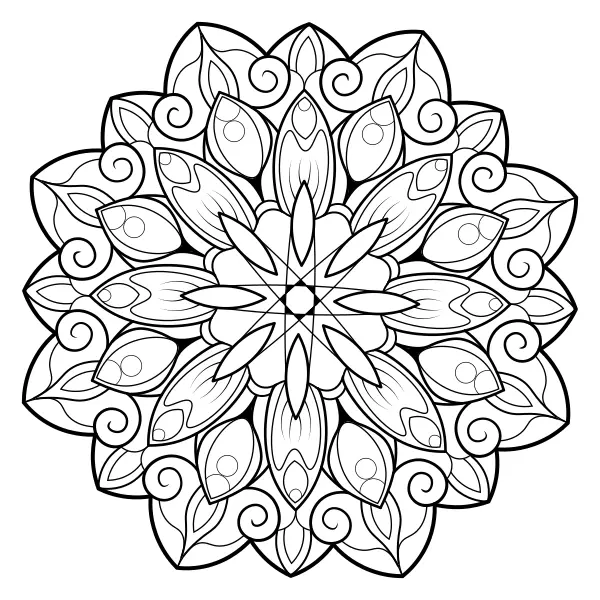 Mandala 38 | Online kifestők gyerekeknek
