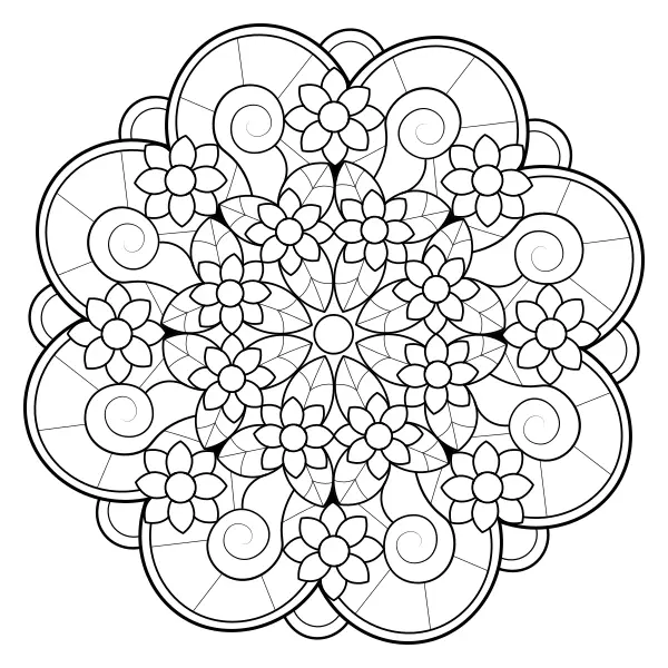 Mandala 45 | Online kifestők gyerekeknek