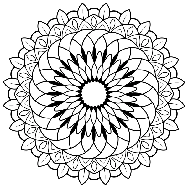 51. mandala | Online kifestők gyerekeknek