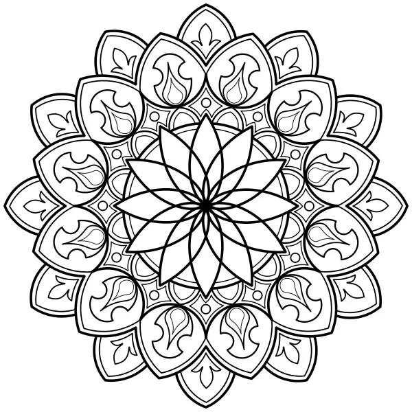 Mandala 52 | Online kifestők gyerekeknek