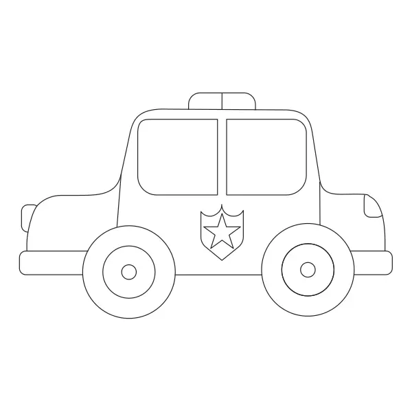 Rendőrautó | Online kifestők gyerekeknek
