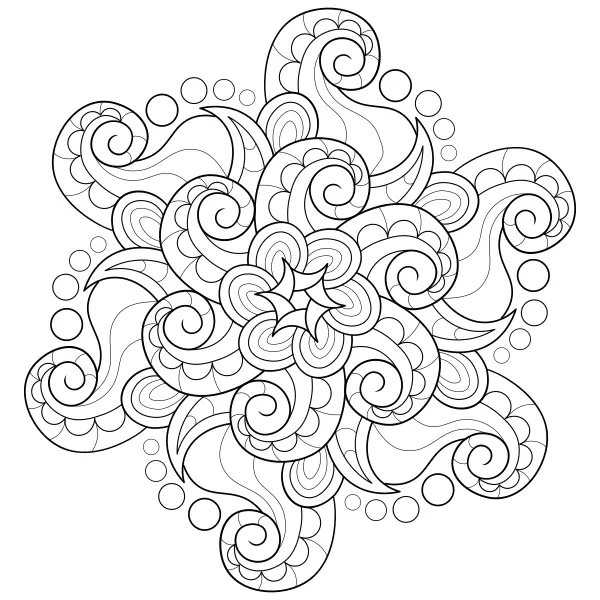 Mandala – Polip | Online kifestők gyerekeknek