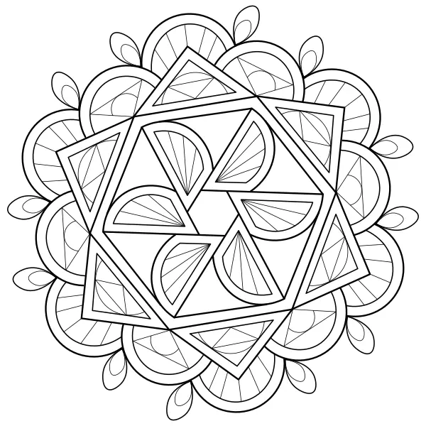 Mandala 58 | Online kifestők gyerekeknek