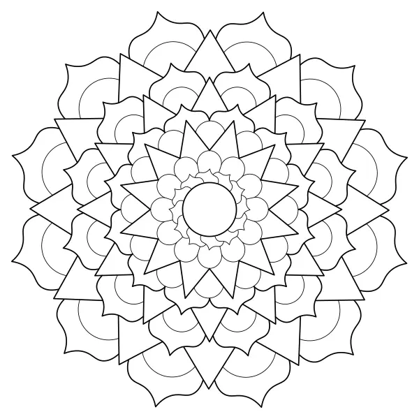 Mandala 61 | Online kifestők gyerekeknek