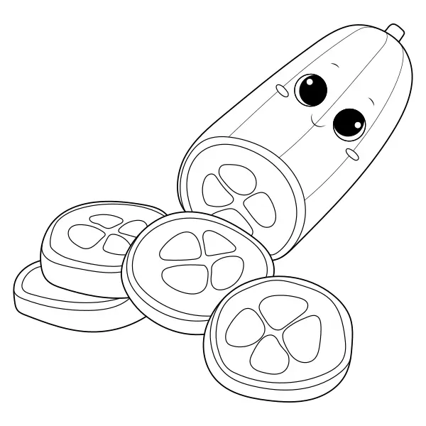 Uborka | Online kifestők gyerekeknek