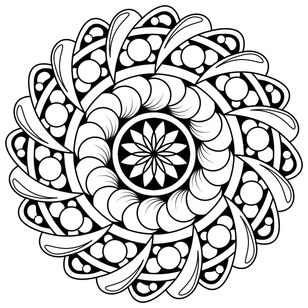 Karom-mandala | Online kifestők gyerekeknek